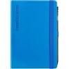 PRESTIGE & DELUXE Agenda compatibile con Comix mini pocket 2026, 12 mesi, settimanale Week con Matita, Chiusura Con Elastico e Segnalibro cm 8x12h Blu + penna a scatto e segnalibro
