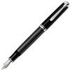 Pelikan Souverän M805 Stresemann - Penna stilografica a righe antracite, pennino fine, colore: nero, 1 pezzo