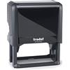 Trodat Printy 4926 Timbro Personalizzato Autoinchiostrante, Max 8 Righe, Dimensione Impronta Grande 75x38 mm, Nero, Cartuccia Inchiostro Nero, Ideale per Grandi Superfici, Shopper, Carte da Pacco