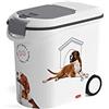 Curver Contenitore per Alimenti da 12 kg con 2 Ruote, 35 L, Bianco, 28 x 50 x 43 cm