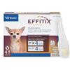 Virbac Effitix Antiparassitario per Animali Domestici 4 Pipette 0.05 Pounds Senza Profumazione