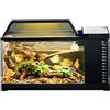 Generico Kit Acquario Completo - Vasca Per Pesci Con Filtro Integrato E Luci LED | Intelligente Con Pompa Silenziosa E Monitoraggio Temperatura Ideale Per Betta, Guppy, Gamberetti E