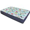 Baldiflex - Cuccioletti, Materassino Cuccia Letto Cuscino Morbida per Cane e Gatto Bubu con Memory Foam, h 7 cm, 60x50cm, 5 + 2 cm Memory