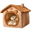 Rrlihjgu Cuccia Chiusa per Gatti,Rifugio Invernale Morbido Per Animali Domestici,Accogliente Nido Chiuso per Gatto Piccoli Animali Cane Coniglio - per Camera da Letto Soggiorno Balcone e Temperature