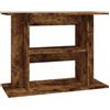 vidaXL Supporto Acquario 80x35x60 cm in Legno Multistrato Rovere Fumo