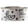 Generico Lev Umido Sfilaccetti Gatto Adult Tonno e Verdure, alimento complementare per gatti adulti di tutte le taglie e razze, gusto Tonno e Verdure | 12 scatolette da 140 grammi l'una.