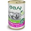 Generico Oasy umido cane adulto monoproteico, alimento completo per cani adulti di taglia piccola (small) gusto CINGHIALE | 6 scatolette da 400 grammi l'una.