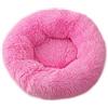 Chickwin Cuccia per Cani Cuccia per Gatti Rotonda in Caldo Peluche,Cuscino Ciambella Morbida per Cani di Piccola e Media Taglia per Cane e Gatto (Rosa,50cm)