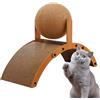 zwxqe Tiragraffi per gatti, palla tiragraffi, 35 x 26 x 15 cm, base ondulata, accessorio per giochi per gattini, soluzione di intrattenimento per gatti per il relax in appartamento, patio, finestra