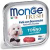 Monge Fresh Umido Cane Patè con Bocconcini con Tonno - 32x100g
