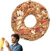 Generico Snack Per Cocorite, Giochi Per Pappagallini, Accessori per Voliera con Granaglie a di Ciambella per Addestramento e Arricchimento degli Inseparabili