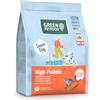Green Petfood InsectDog High Protein con insetti e salmone (1 x 900 g), per adulti, cibo secco di alta qualità per cani adulti attivi, con lenti rosse, piccola crocchetta, senza cereali, confezione da