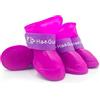 SteJar Copriscarpe in gomma antiscivolo impermeabile e antiscivolo per cani, per stivali e zampe (viola, XL)