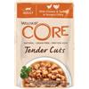 Core Wellness Core Bocconcini in Salsa per Gatti Tender Cuts Pollo e Tacchino 85 g