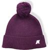 K-Way Cappello vincienne Cardigan Stitch Wool con PON PON K1151QW AZ9 Violet Dk Purple Melange 04