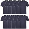 Fruit of the Loom Iconic T Maglietta da uomo, taglia da S a 5XL, in confezione da 10, bianco, L
