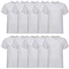 Fruit of the Loom, T-shirt da uomo con scollo a V Valueweight (confezione da 10), 4bianco/3nero/Navy, XXXL