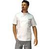 tessile astorino Ricamo 0, Giacca Cuoco Uomo - 100% Cotone - Casacca Chef Nera e Rossa - Manica Corta - Divisa Personalizzabile per Cucina e Ristorante - Made in Italy (XL)