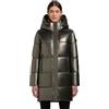 khujo Cappotto invernale da donna, effetto lucido, caldo, impermeabile, con cappuccio rimovibile, Haya Shiny-YM, XS-XXL, Marrone , M