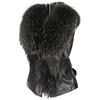 TDEOK Gilet di pelliccia da donna in pelliccia sintetica gilet di pelliccia nero gilet corto ecopelle gilet invernale moderno gilet di transizione slim fit giacca invernale foderata gilet pelliccia