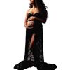 Wamvp Donna Vestiti Premaman Estate Abiti Eleganti Incinte Abito in Pizzo Fotografia Puntelli Fancy Servizio Fotografico per Beach Gonne Fotografiche
