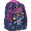 Maricart | Zaino Scuola Elementare per Bambini 32x21x42 cm Zainetto da Bambina o Bambino con 2 Compartimenti e Chiusura a Zip - Stitch