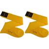 CALZE PRESTIGE (2 PAIA) Calze uomo lunghe a coste in pregiatissimo cotone 100% filo scozia MODA (GLICINE-MENTA, 45-47)