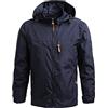 MOKBAY Giacca Antipioggia Running Poncho Impermeabile Moto Softshell Jacket Autunno Tuta Antipioggia Pioggia Elegante Impermeabile Sportiva Tuta Pioggia Uomo Giacca Uomo Mezza Stagione 5XL
