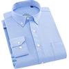 Vsadsau Camicia da uomo a maniche lunghe, in oxford tinta unita, casual, taglia più, vestibilità regolare, con bottoni, spessa