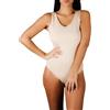 Clessidra Pacco da 2 Body Donna Spalla Larga in Cotone Elasticizzato PD1311 (2, Bianco)