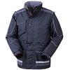 Rossini Trading Giubbotto Sniper HH641 da Lavoro Uomo Donna 100% Poliestere Chiusura con Cerniera Cappuccio Interno al Collo Tasche Laterali Blu (L)