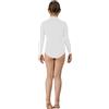 Pegasus Body Danza Collo Alto Lycra Bianco Bambina Made in Italy (S 5-6 Anni)