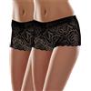 Merry Style Damen Boxershorts MSGAB52 (Nero (2Pack), 42 (Taglia Produttore: S))