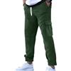 Oanviso Pantaloni da Uomo Classics Pantaloni Corduroy Cargo Pants Larghi Pantaloni con Elastico in Vita Pantaloni Casual Multi-Tasche Pantaloni in Velluto a Coste Pant Comodi e Morbido A Verde L