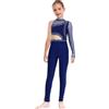 CHICTRY Body Danza Classica Ragazze Leotard per Balletto Monospalla Tuta Intera da Pattinaggio Artistico con Strass Jumpsuit Sportivo Allenamento Tutina Nero 9-10 anni