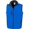 CHEMAGLIETTE! Gilet Giacca Smanicata Da Lavoro Softshell, 96% Poliestere, 4% Elastan, Con Tasche, Blu Royal, L