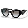 Prada Occhiali da Sole Prada PRADA SYMBOLE PR 07YS Black/Grey Shaded 53/19/145 donna