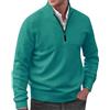 Generico Maglione Uomo Invernale Elegante Maglioni con Mezza Zip Collo Alto Manica Lunga Stand Collare Maglioncino Cashmere Casual Basic Sweater Caldo Pesante Pullover Termica Lavoro Felpe Giacca Classics Moda