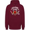 Unibly Hellfire Club Felpa con cappuccio, blu navy, XXL