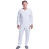 FERRUCCI COMFORT Pigiama Sanitario Invernale con 3 Zip sul Dorso e Interno Gambe, Unisex, 9012-F/2, per Anziani, Alzheimer, Incontinenza (IT, Testo, XL, Regular, Regular, Donna)