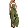 Fulidngzg Salopette Premaman, Senza Maniche Curvy Jumpsuit Gamba Larga Monospalla Sportiva Tuta Intera Taglie Forti Elegante Tutina Comode Lunga Tuta Inter Morbida Casual