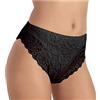JADEA 6 Pezzi Slip Donna con Pizzo Art. 791 (6 Pezzi-Nero, 4)