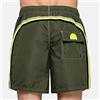 Sundek Uomo Costume M505Bdta100 Elastic Waist 16'' 604 Swim Trunks Col.Dark Ar. Green #8 S/Verde scuro