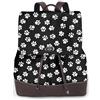TTIGLHOH Zainetto da donna con stampa di zampe, stile casual, con cinghie regolabili