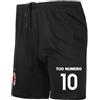 BrolloGroup Pantaloncino Calcio Milan Replica Ufficiale Personalizzati con Numero Termoapplicato Loghi Stampati PS 27745