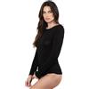 INTIMO 2D Maglia Donna Girocollo a Manica Lunga in Bamboo (IT, Testo, L, Regular, Regular, Cipria)