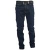 Mastino Jeans Uomo 5 Tasche Invernale Imbottito in Pile Caldo Foderato Elastico 46-60 Termico Chiaro a Vita Alta Denim (IT, Numero, 52, Regular, Regular, Scuro)