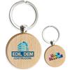 D&Vlab Kit 25pz Portachiavi Rotondi In Legno Ciondolo Tondo Personalizzato Con Logo Testo Stampa a colori - Gadget aziendale Pubblicitario Idea Regalo Natale
