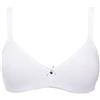 SIeLEI 2 Reggiseni Natural Cotton (Art. 1450 Non Imbottito, Senza Ferretto Organic biocotton) (3, Bianco)
