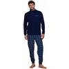Noidinotte; more than pyjamas Noidinotte - Pigiama uomo micropile kikko - L Blu